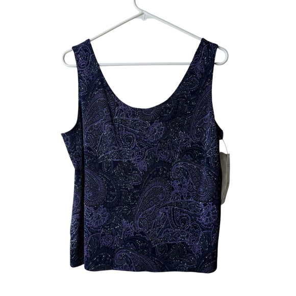Vintage Onyx Nite Sparkle Fairy Grunge Whimsigoth Tank Top NWT Purple - Picture 1 of 7